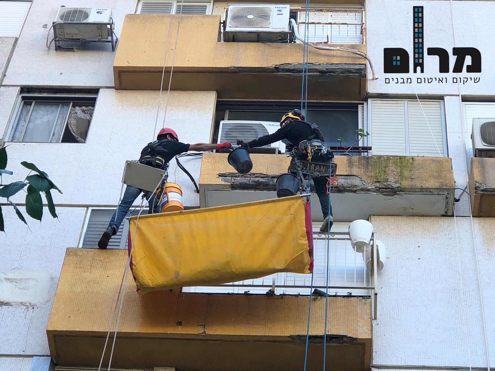 שיקום - עמודים/קירות חיצוניים