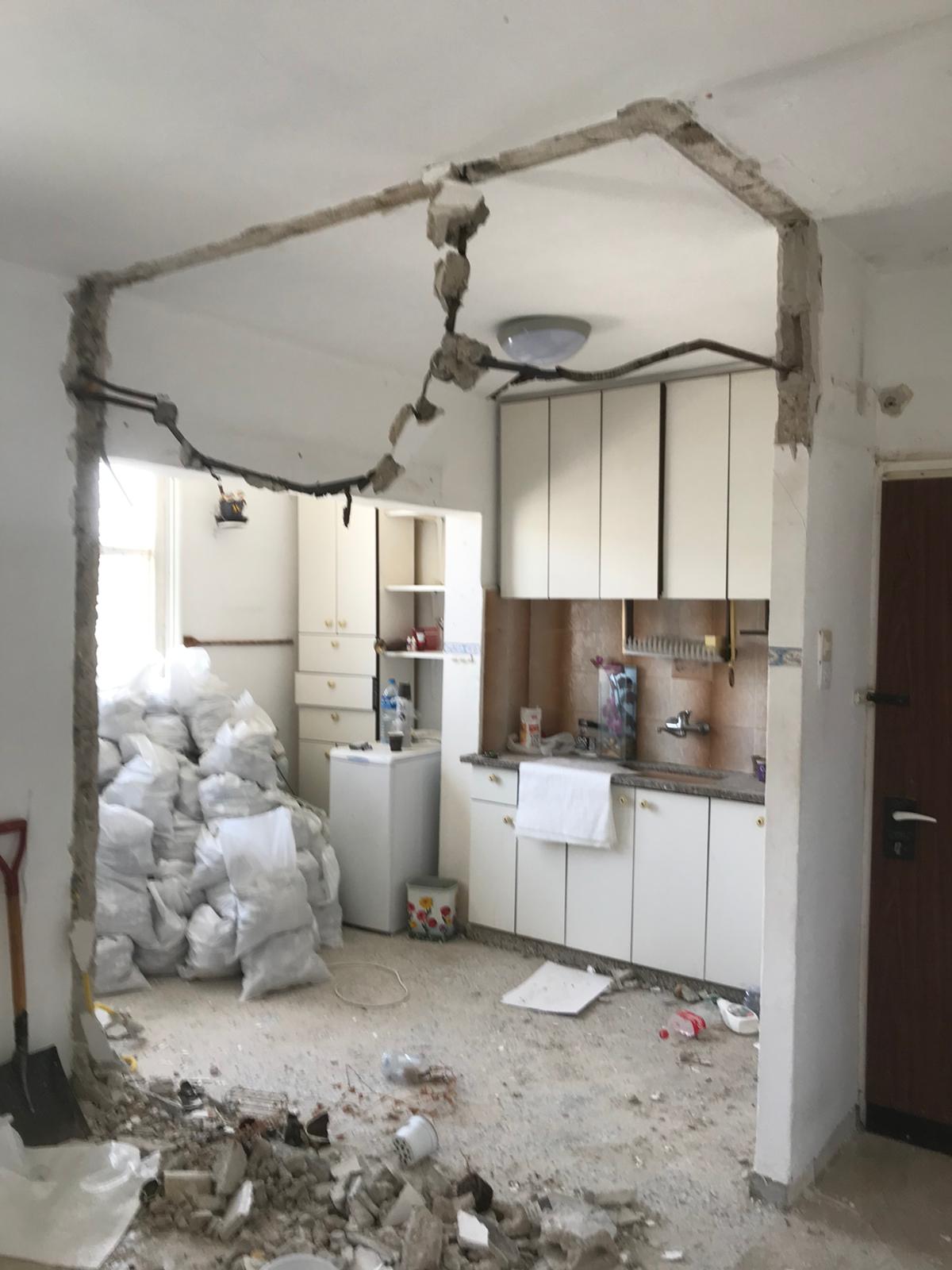 עבודת שיפוץ לפני ואחרי