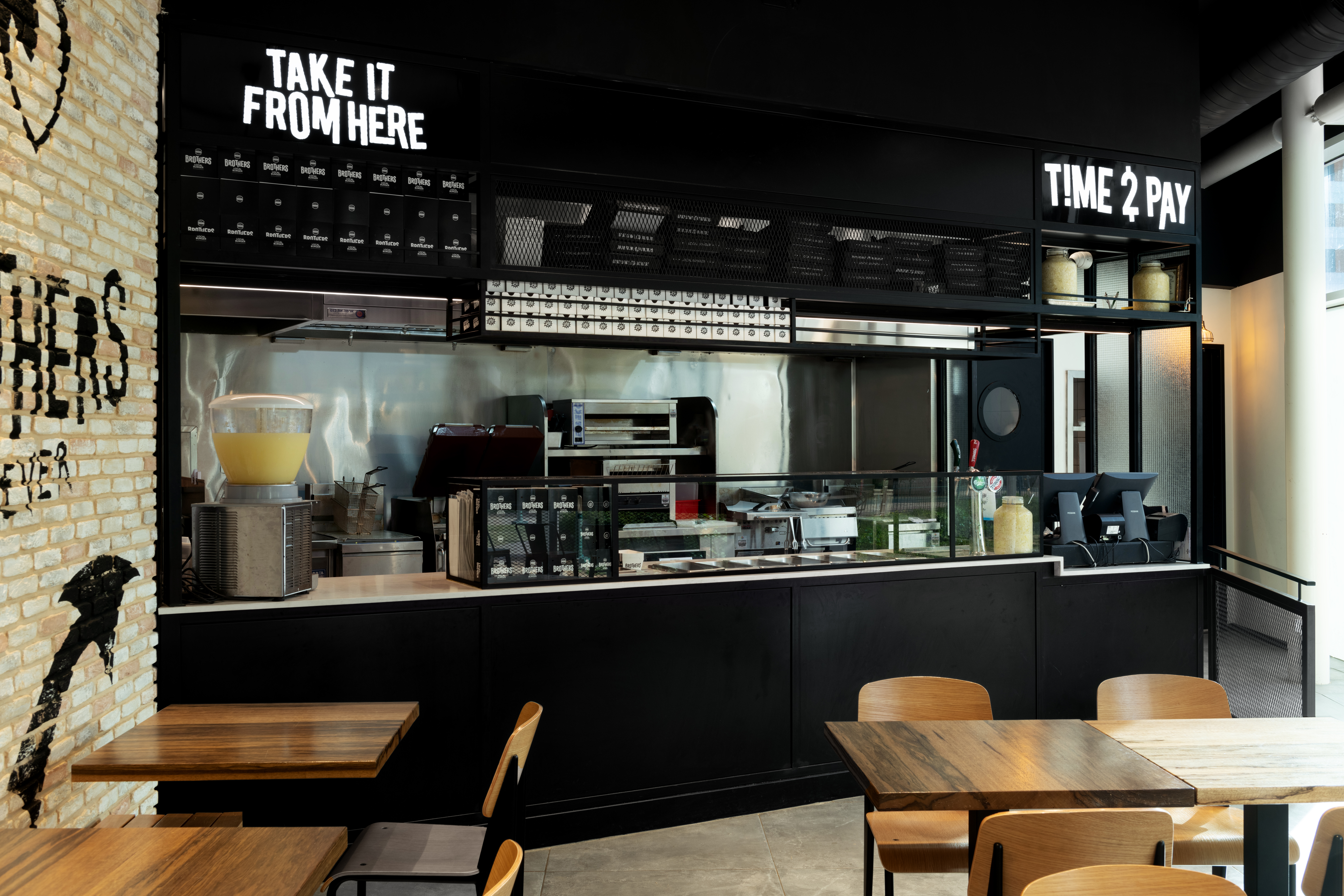 תכנון ועיצוב מסעדת המבורגרים