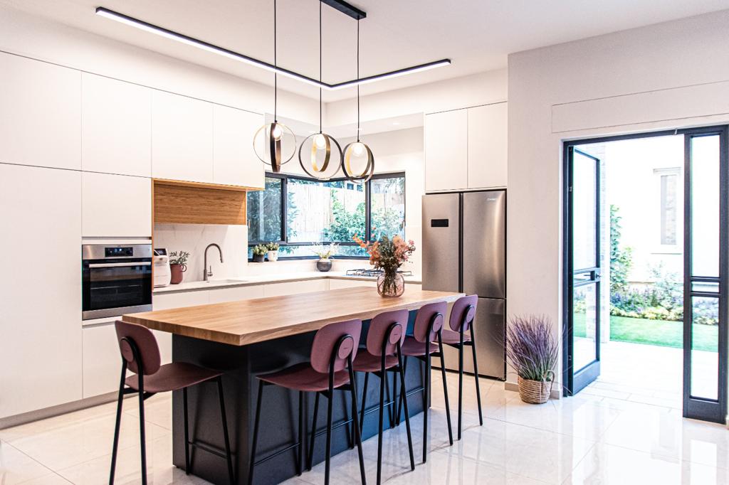 תכנון ועיצוב מטבח בבית פרטי