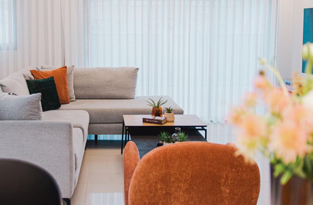 תכנון ועיצוב סלון ומטבח בדירת פנטהאוז