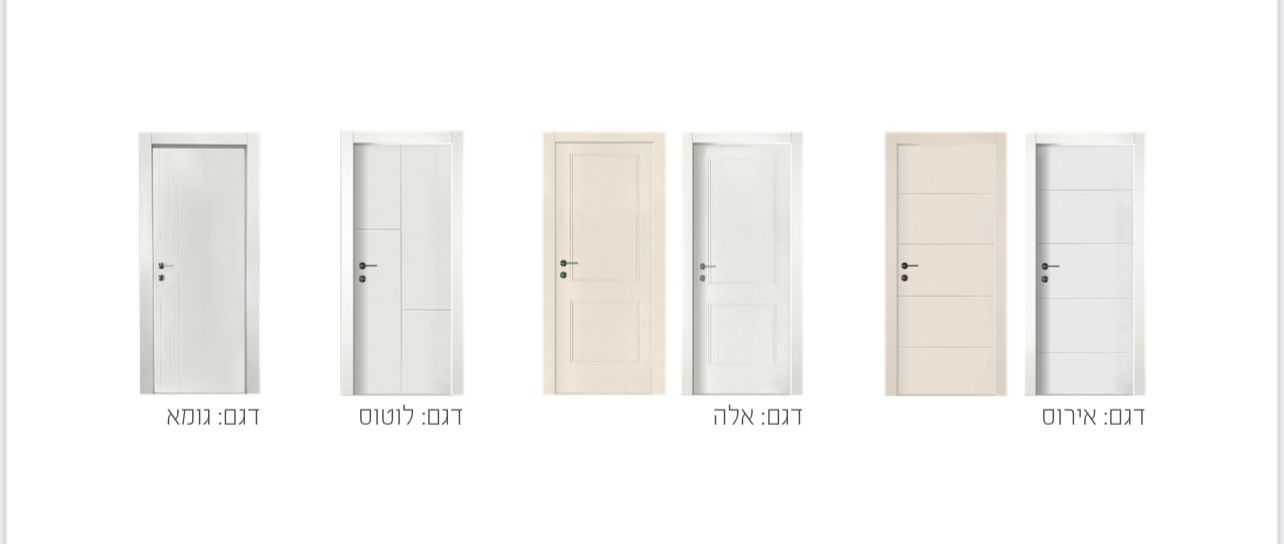 צילום מעבודה של היידור דלתות פנים