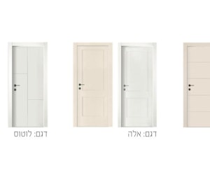 צילום מעבודה של היידור דלתות פנים