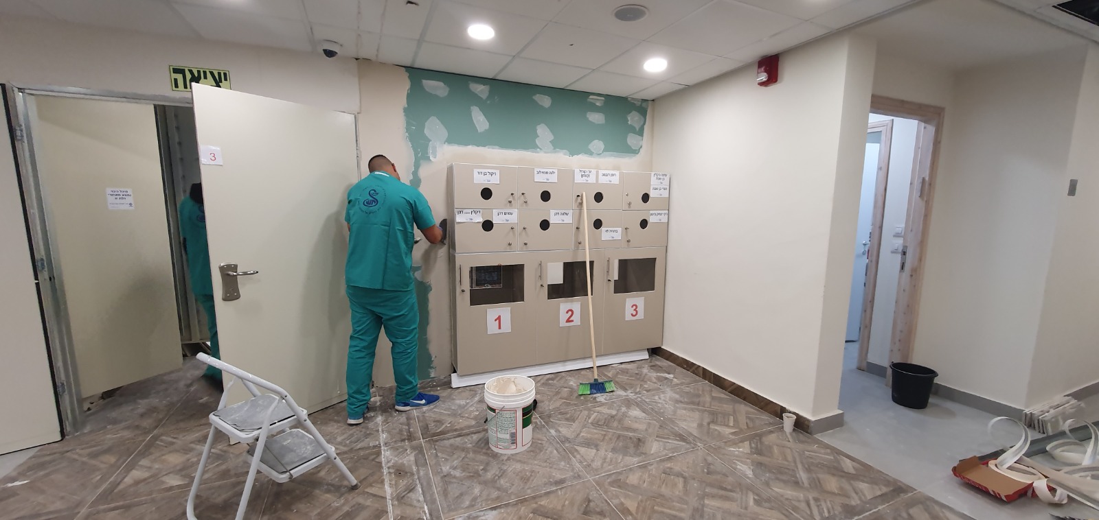 עבודות גבס במחלקת קורונה תל השומר