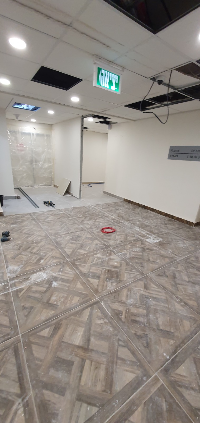 עבודות גבס במחלקת קורונה תל השומר