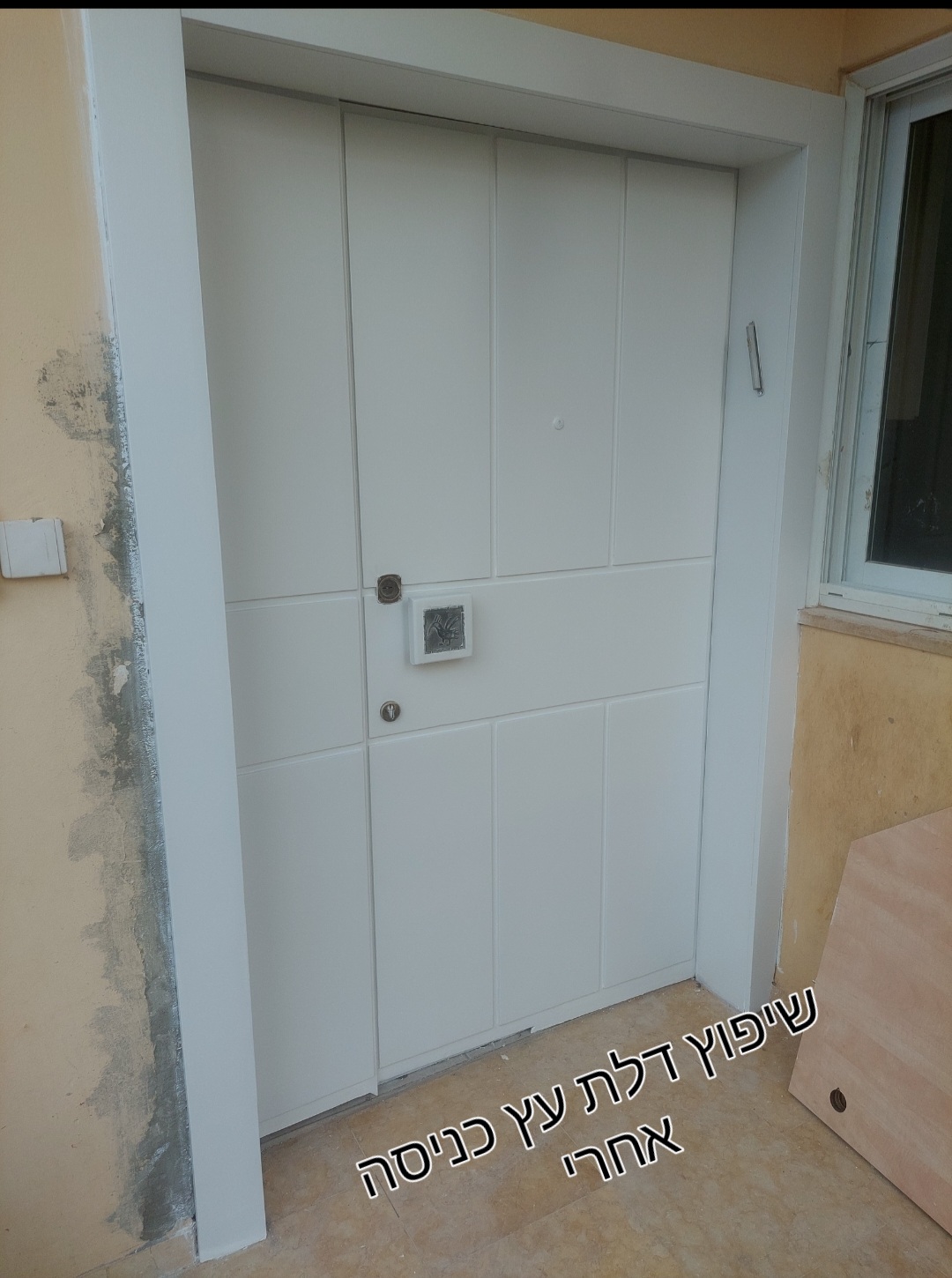 שיפוץ  וחידוש של דלת כניסה