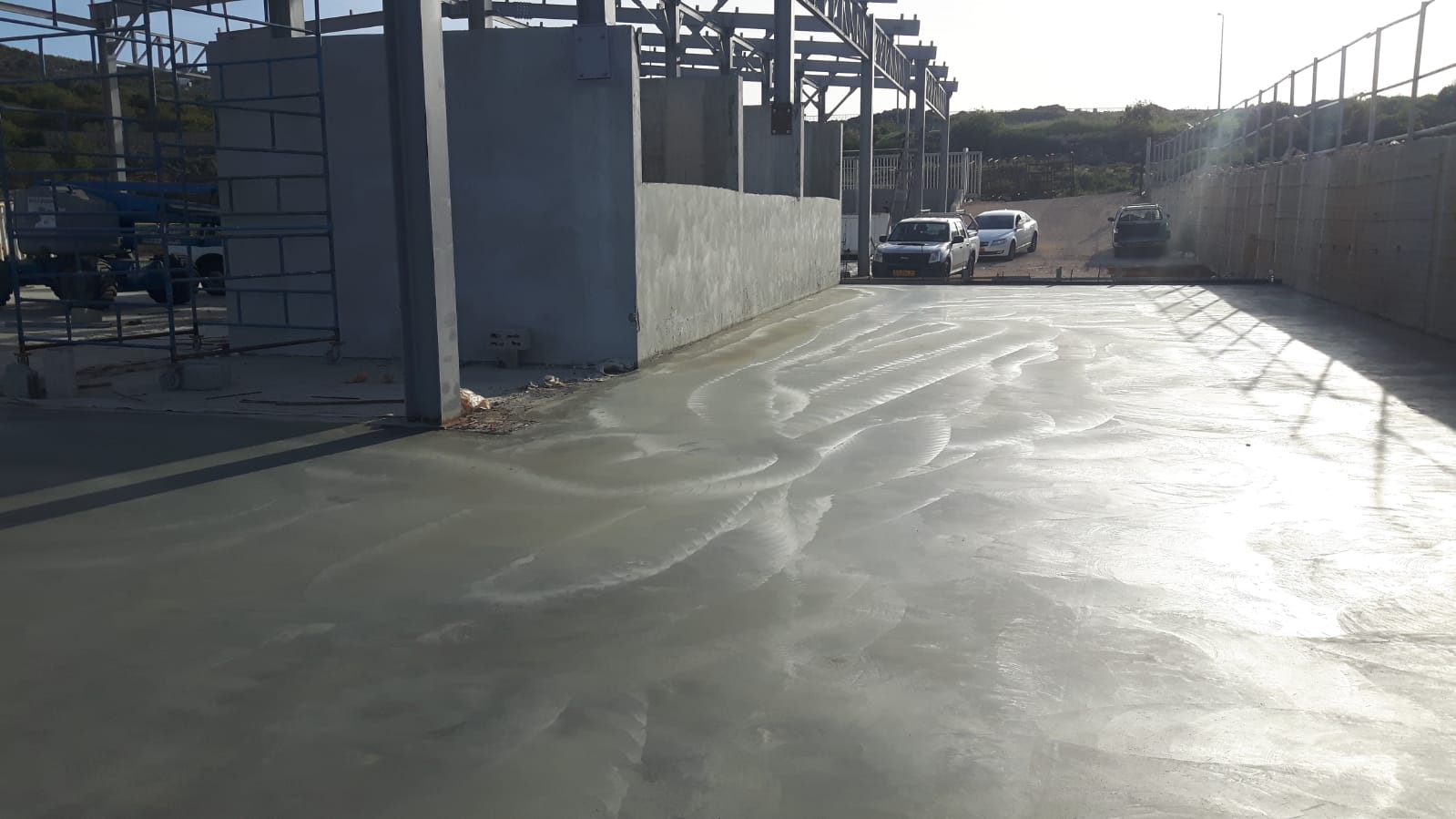 החלקות בטון