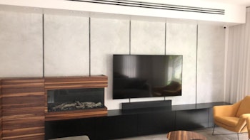 קיר סלון דקורטיבי מיקרוטופינג