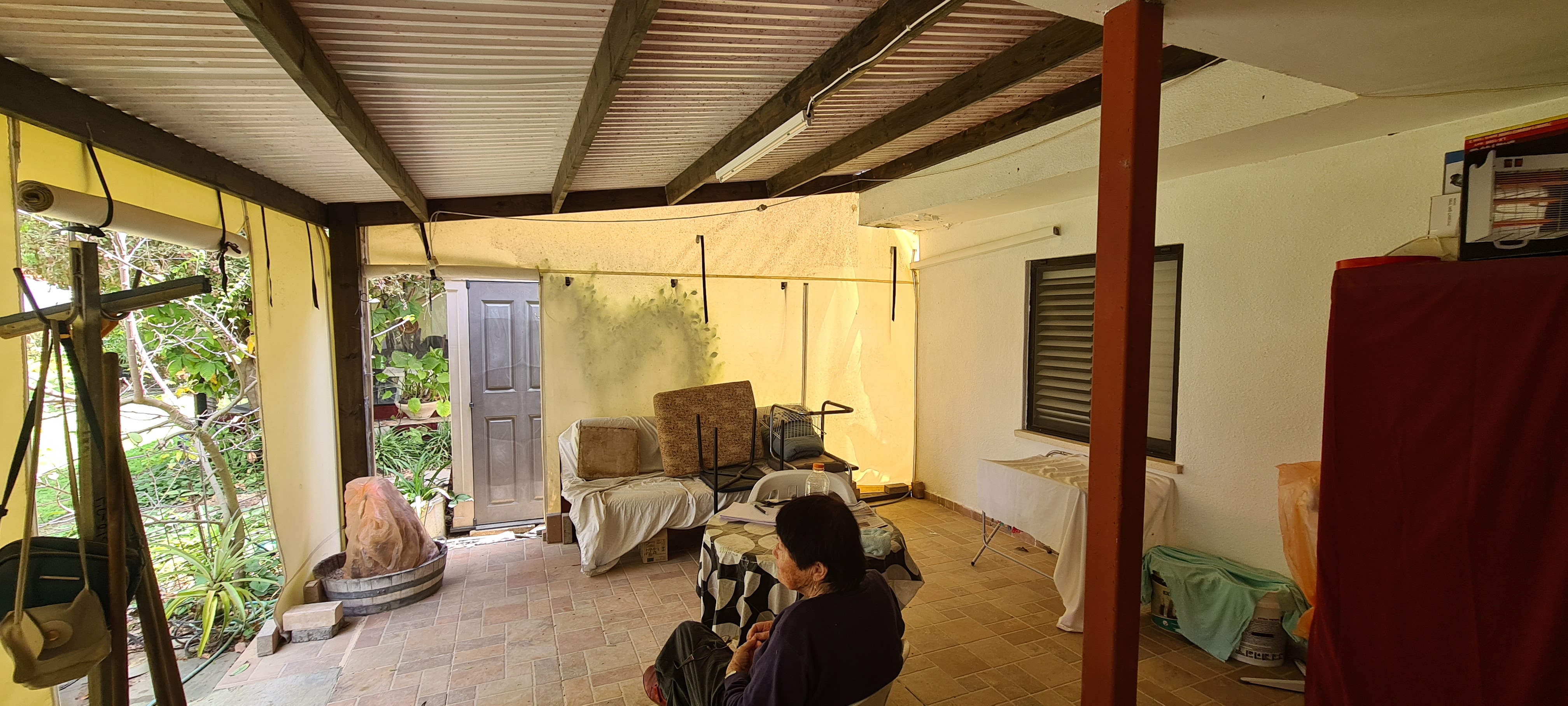 בניית פנל מבודד וגבס לפני ואחרי