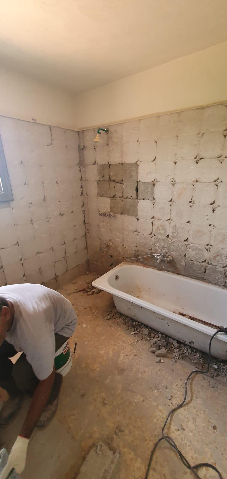 שיפוץ 2 חדרי אמבטיה קומפלט
