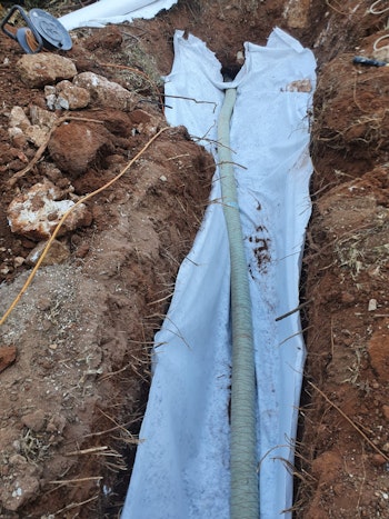 מערכת לניקוז להרחקת מים מהמבנה