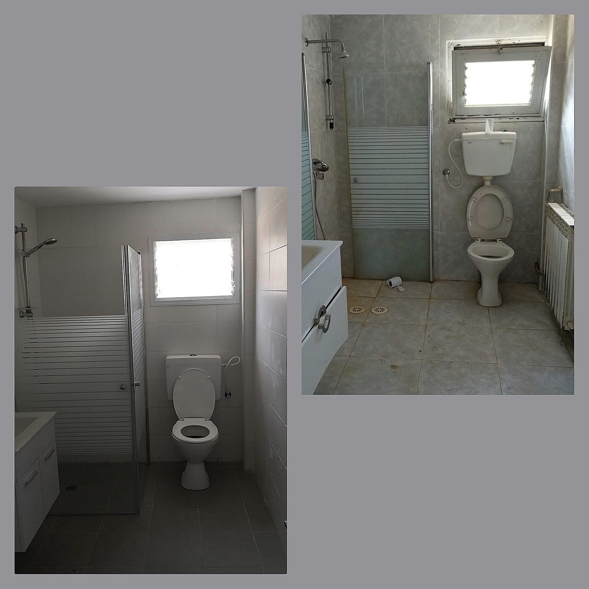 לפני ואחרי שיפוץ בית