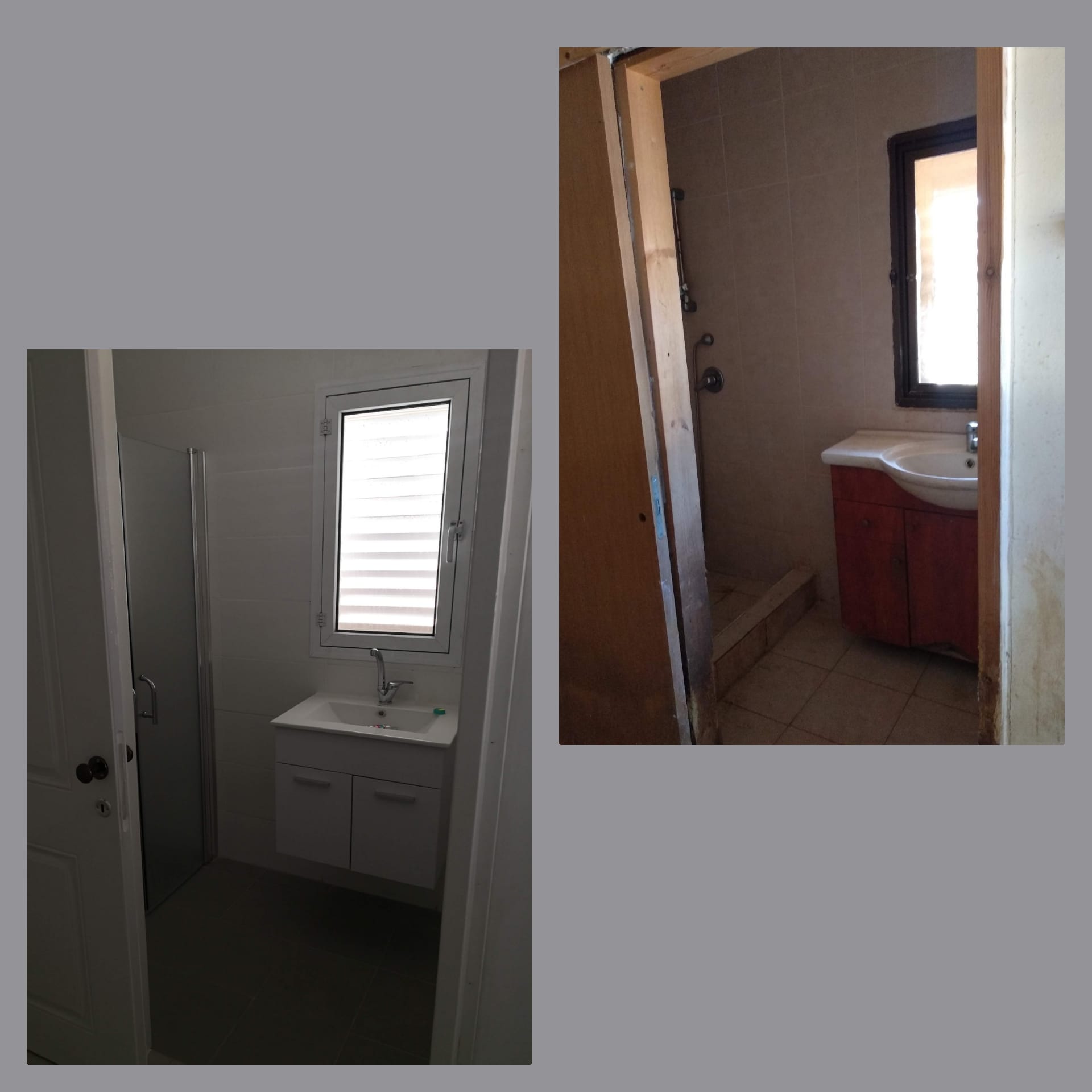 לפני ואחרי שיפוץ בית