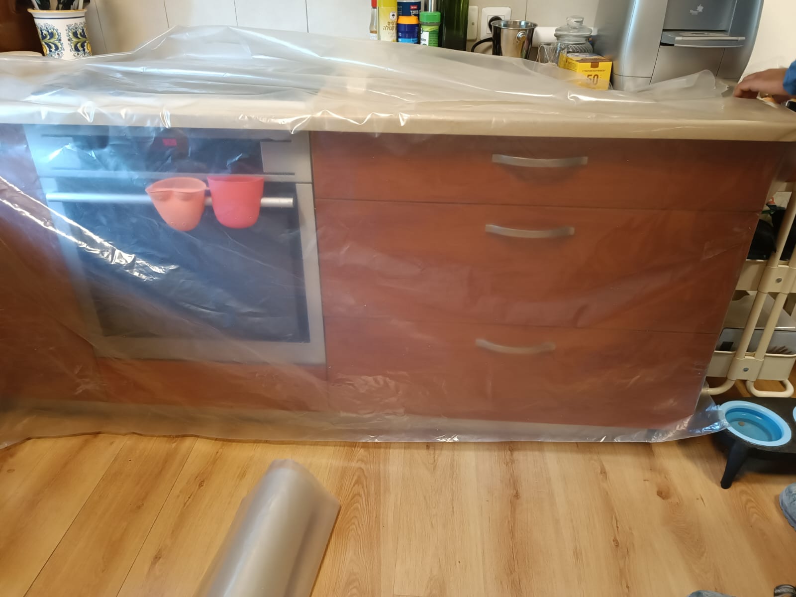 ריצוף בשילוב פרקט