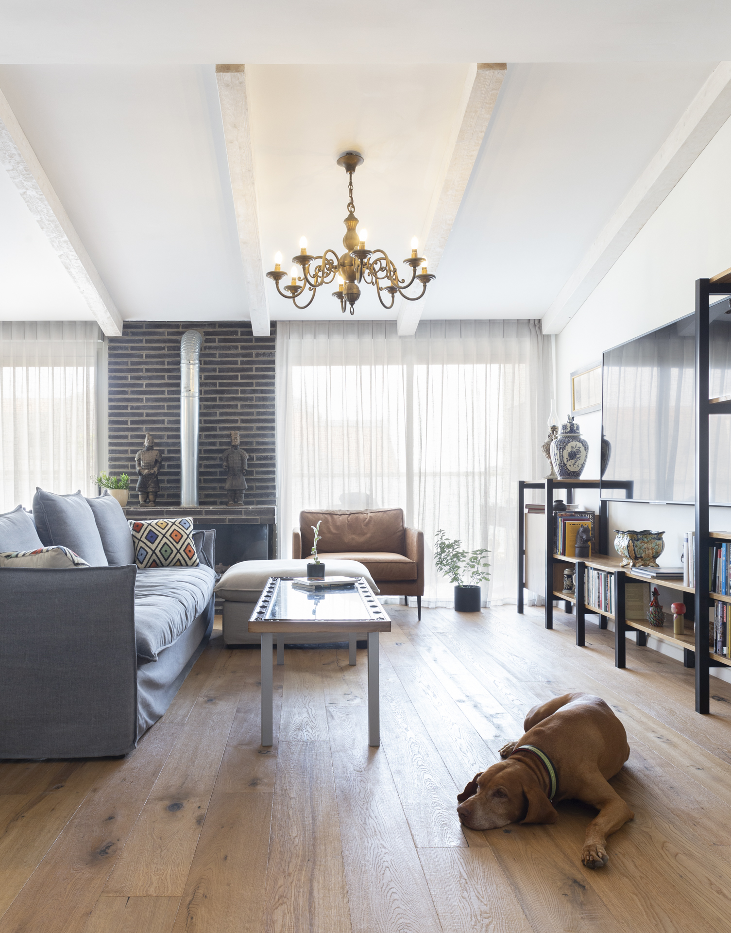 עיצוב פנים כפרי מודרני