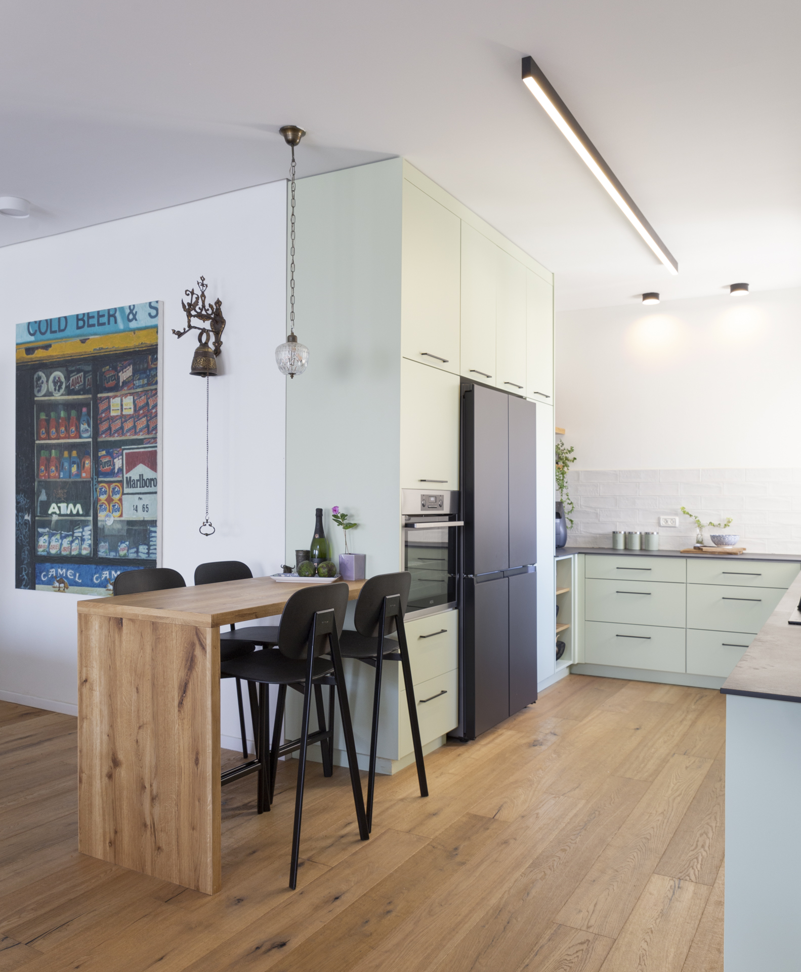 עיצוב פנים כפרי מודרני