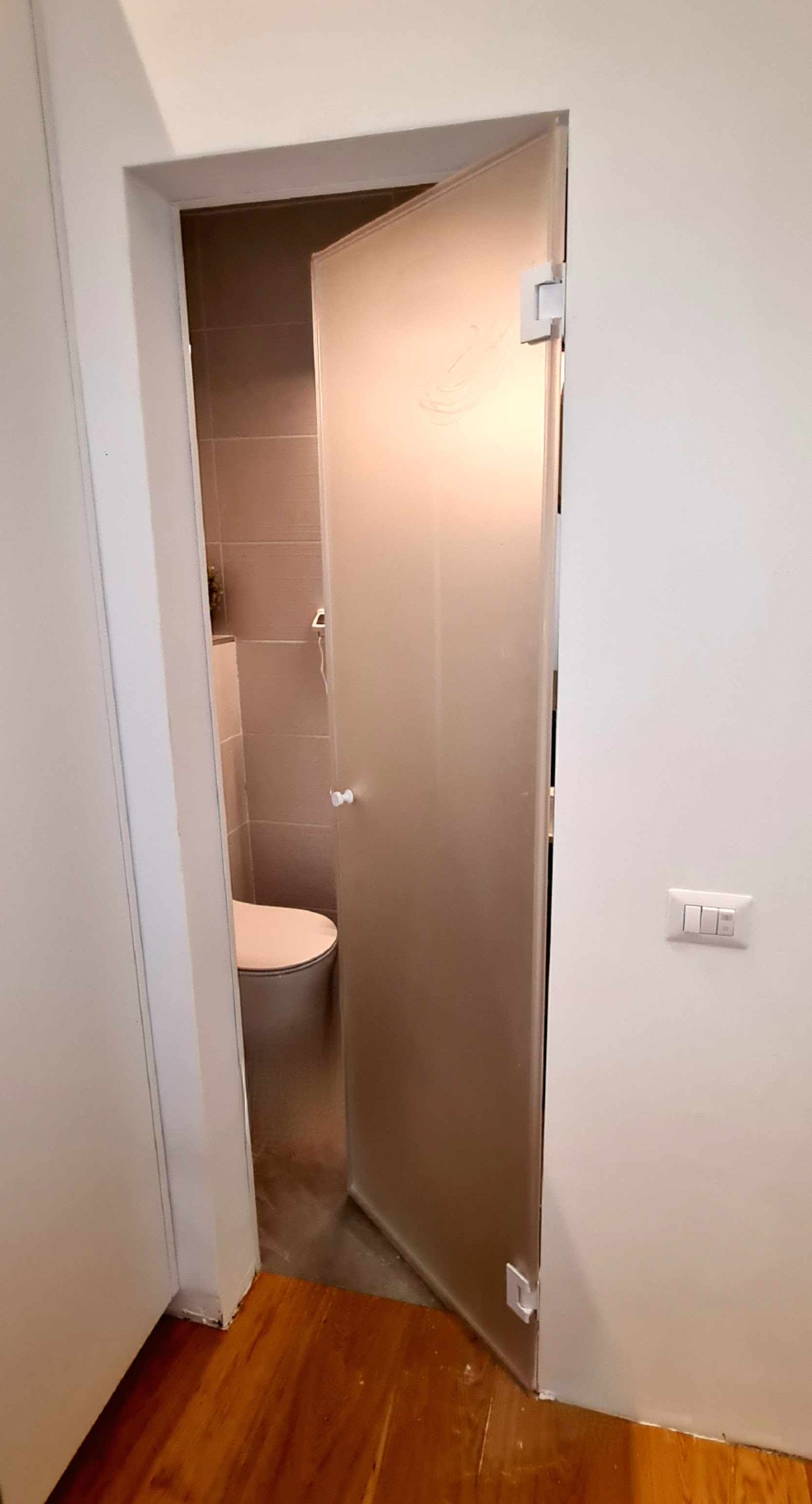 דלת פנים זכוכית מעוצבת