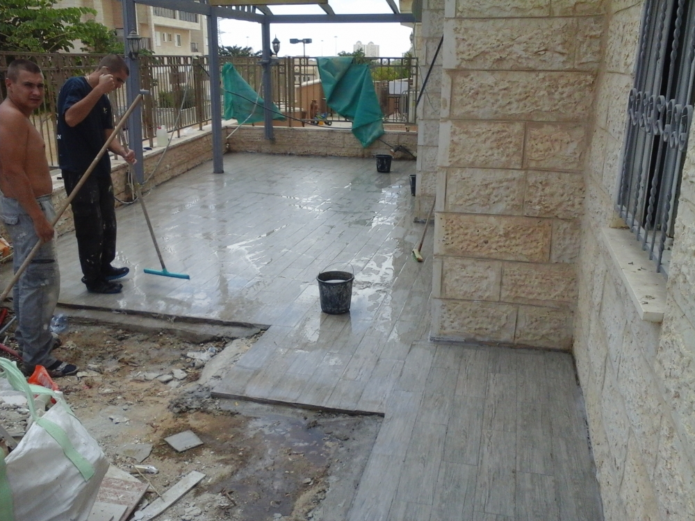 שיפוץ דירת גן לזוג צעיר